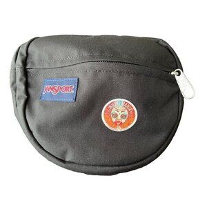 Jansport Bag Fanny Pack Black Nylon Crossbody Neutral Preppy Wilhelmania Retro